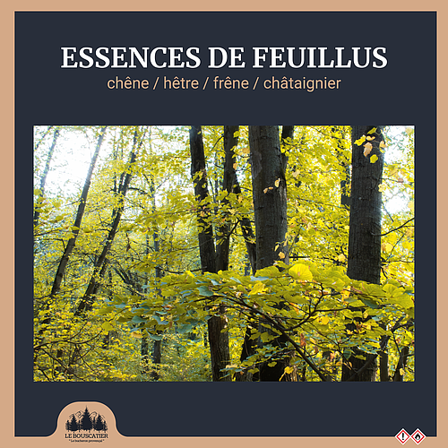 BOX de bois fendu 50cm 2m3 livrée