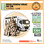 Stères de bois 30cm fendu vrac livrés