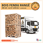 BOX de bois fendu 50cm 2m3 livrée