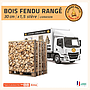 BOX de bois fendu 30 cm de 1M3 livrée