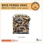Cage de bois vrac en 50 cm fendu ( cage acier non comprises )