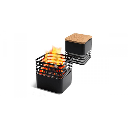 Cube brasero Rouille - hofats