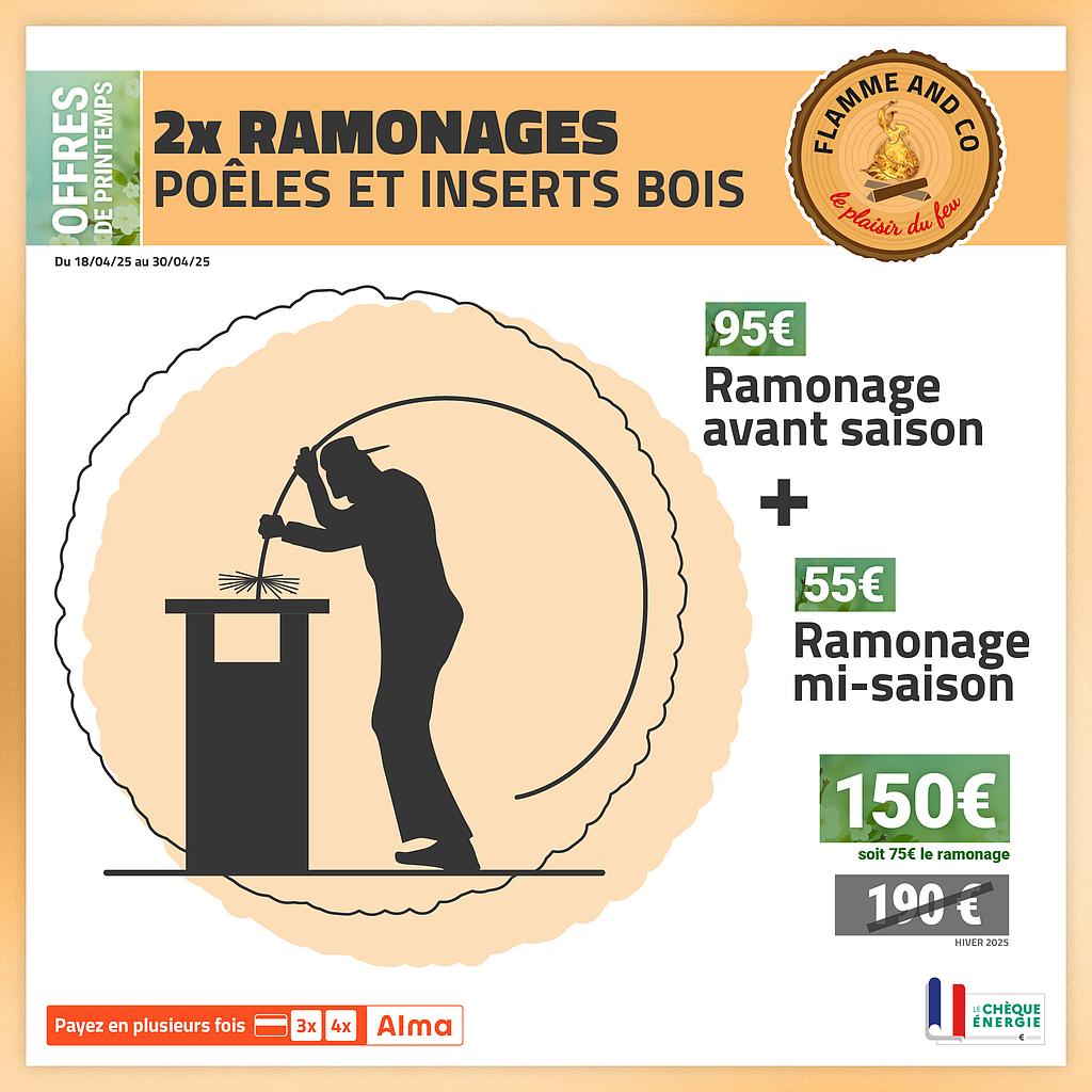 Ramonage Conduit + 2e ramonage en saison