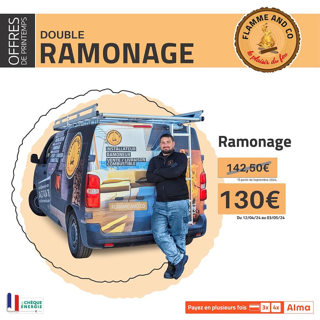 Ramonage Conduit + 2e ramonage en saison