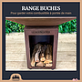 Pack Lou Bouscarian - Brasero plancha en acier corten avec rangement bûches - grille et stop food inclus